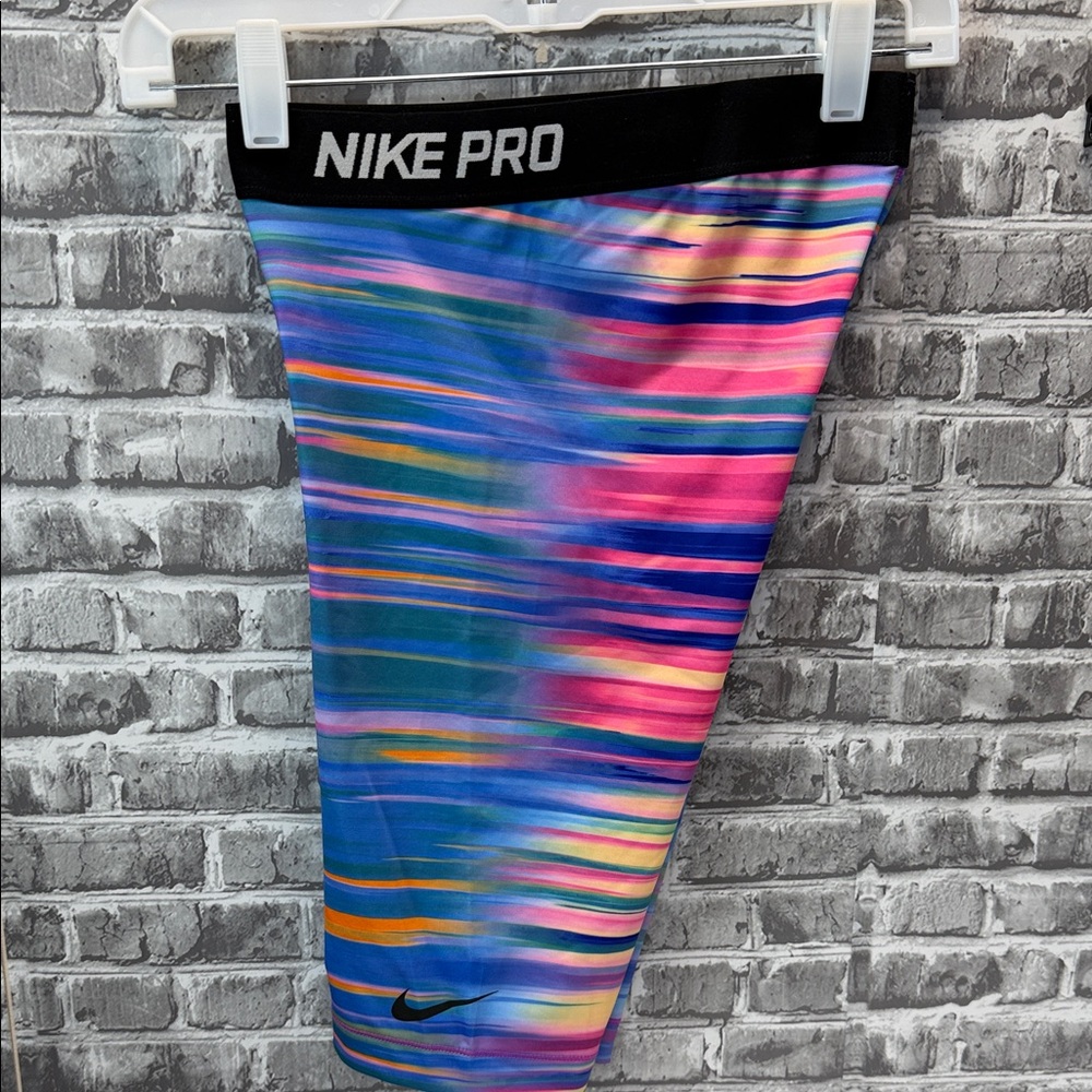 Nike Pro Colorful Striped Shorts